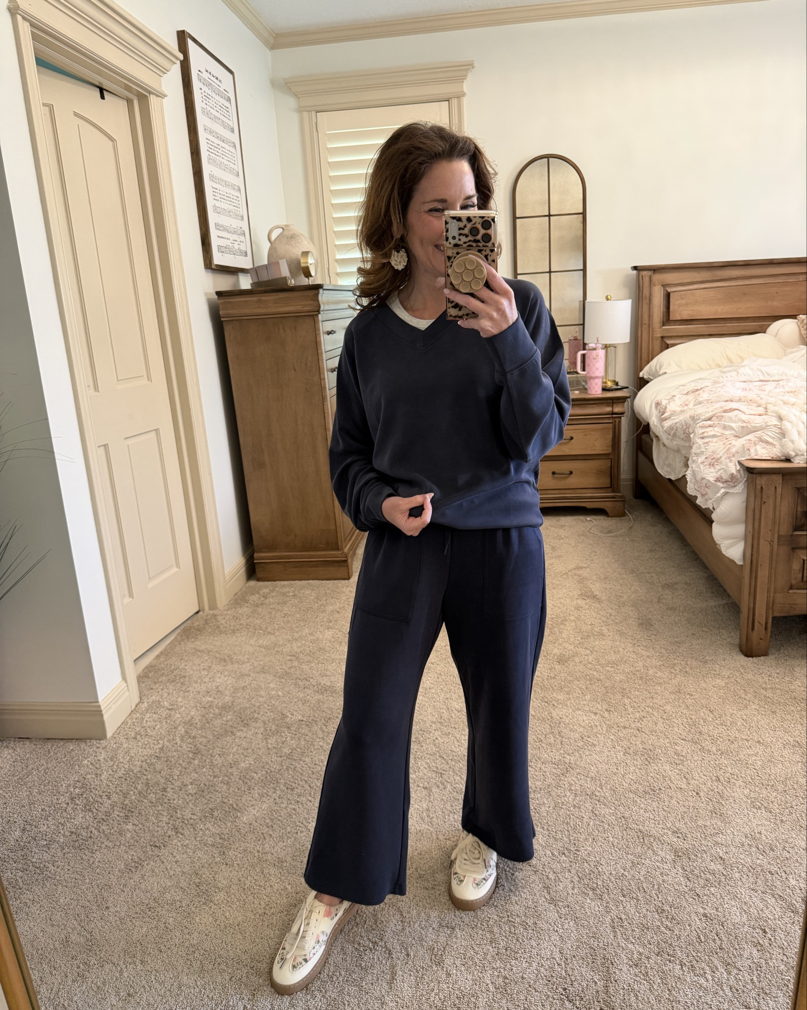 2 piece set wearing a size small a bit oversized with floral backless mule tennis shoes 

The feel of this set is so incredibly soft 

Save more with stackable code:LTK10

@Maurices 

#LTKPetite #LTKootd #LTKOver40