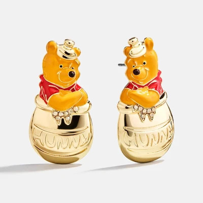 Disney Winnie the Pooh Hunny Statement Earrings - Gold | BaubleBar