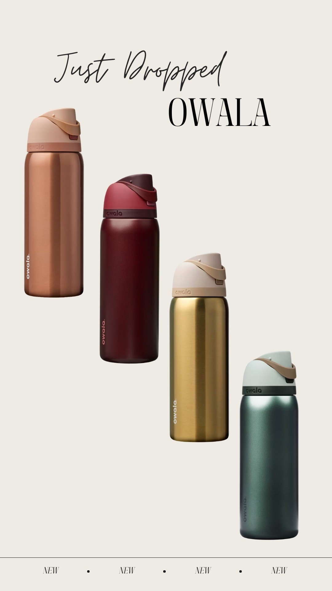 Owala just dropped these STUNNING holiday colors! Would make great gifts or stocking stuffers 🤍✨🌲🎁

#LTKFamily #LTKHoliday #LTKGiftGuide