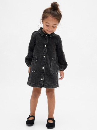 Baby & Toddler Denim Studded Pocket Dress | Gap (US)