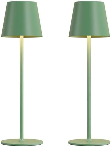 Kakanuo Cordless Table Lamp Rechargeable Green - KK 2 Pack 5000mAH Battery Operated Lamp for Dini... | Amazon (US)