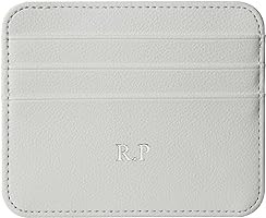 Personalisa Gold Silver Initial letters Credit Card Holder Wallet, PU Leather Ultra Slim Wallet, ... | Amazon (US)