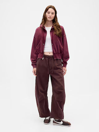 Mid Rise Twill Easy Horseshoe Pants | Gap (US)