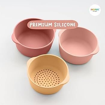 Inspire My Play - 3 x Nesting Bowls and Sieve - Perfect for Sensory PlayTray - Sensory Bin Access... | Amazon (US)