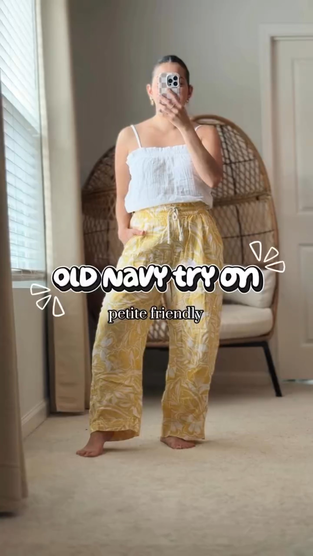 Old navy try on 🌼 petite friendly!
.
.
.
#petitefriendly #oldnavystyle #oldnavytryon #petitebarrellpants #yellowpants