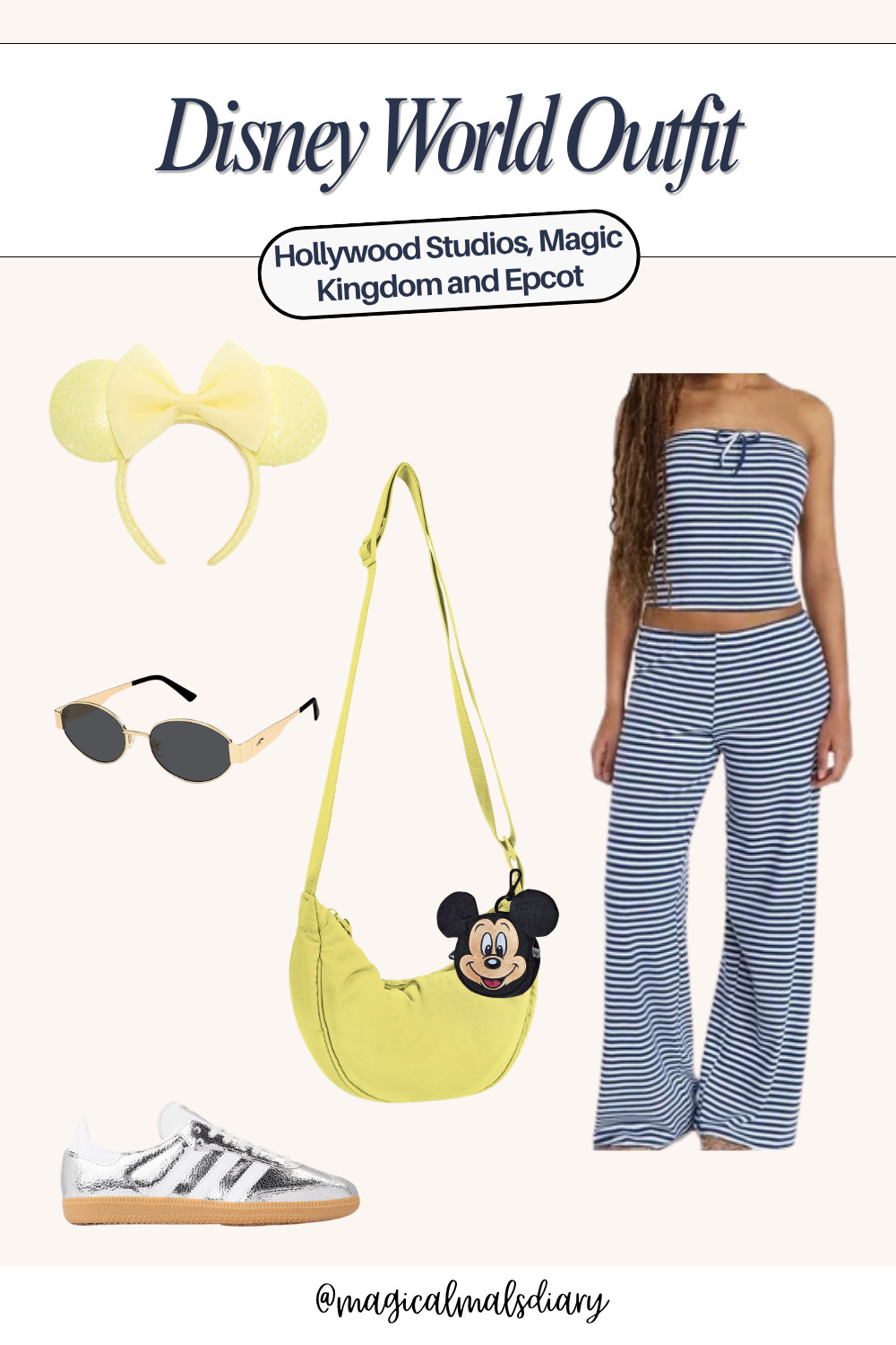 Trendy Striped Matching Set from Walmart for Disney world outfit idea. 

 