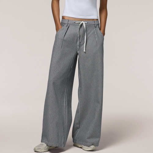 Cozi Womens Drapey Pants - Stripe Print/Ombre Blue Size XS | Foot Locker (US)