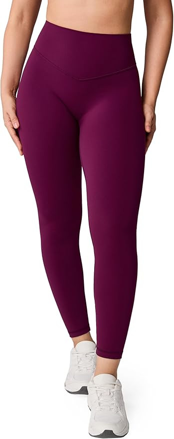 Hugcurve No Front Seam High Waisted Workout Leggings for Women Buttery Soft Yoga Pants Gym Athlet... | Amazon (US)