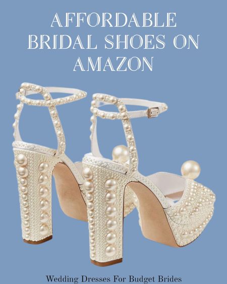 Affordable white wedding shoes on Amazon.

Bride shoes, wedding heels, bridal shoes.

#LTKstyletip #LTKwedding #LTKshoecrush