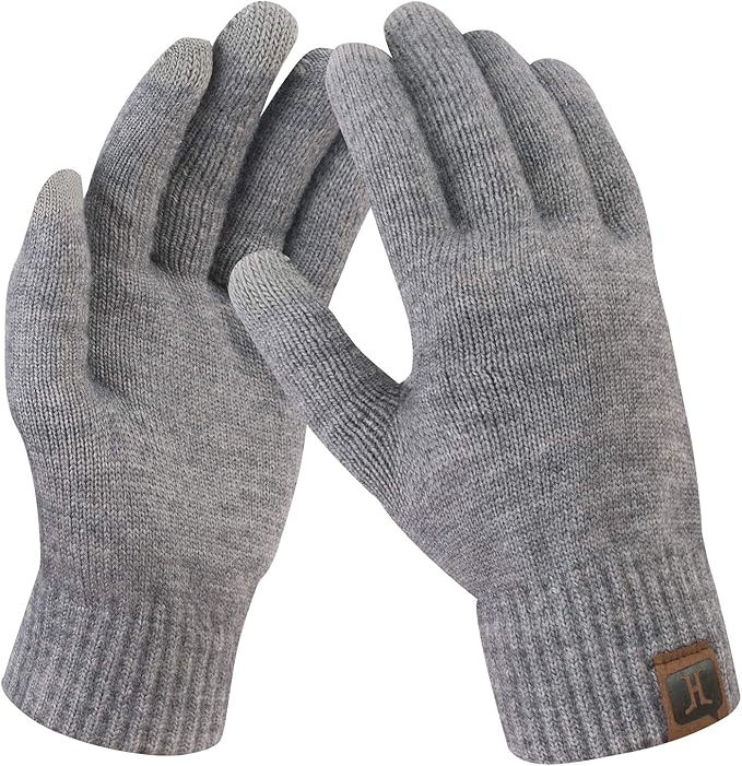 FZ FANTASTIC ZONE Women's Winter Touchscreen Wool Magic Gloves Warm Knit Fleece Lined for Women | Amazon (US)