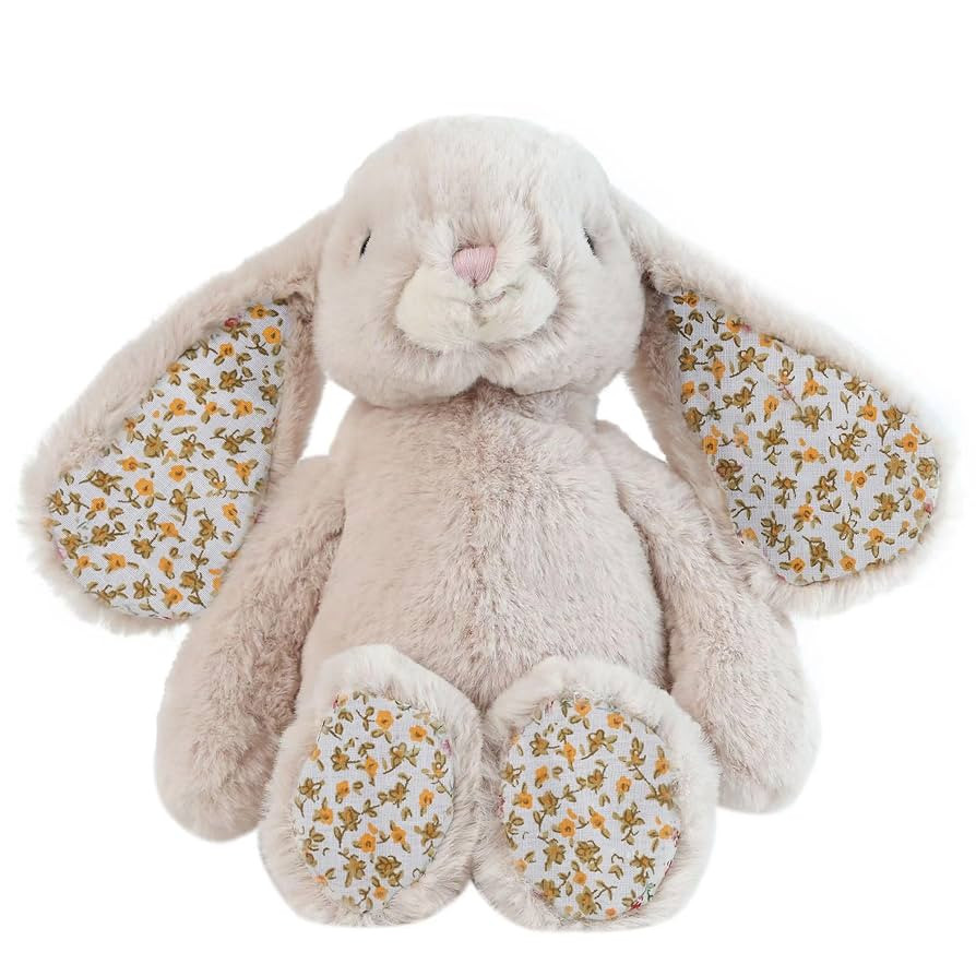 DILLY DUDU Blossom Bunny Rabbit Stuffed Animal Plush Toy Best Gifts 10-Inch（Beige） | Amazon (US)