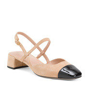 Suede Pella Slingback Comfort Micro Heels | Marshalls
