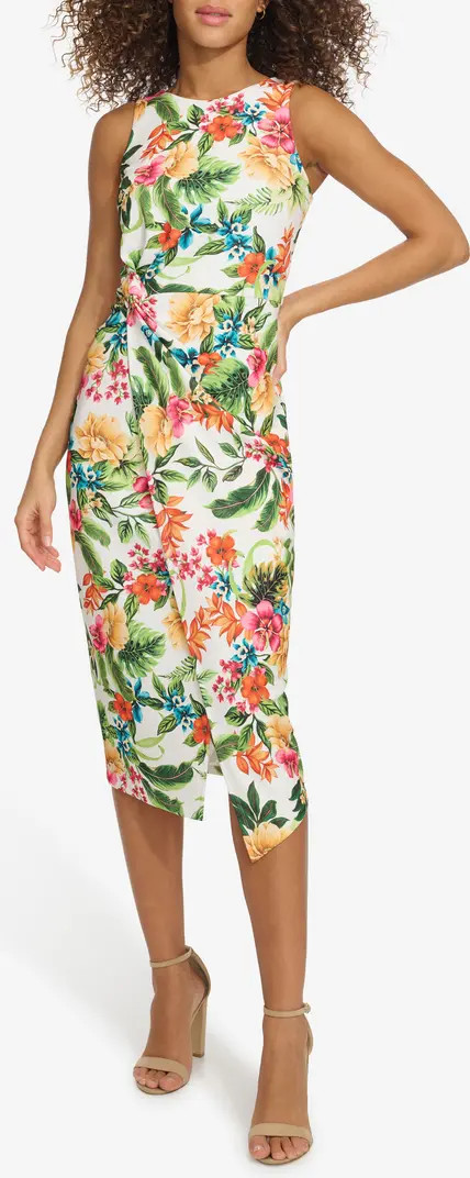 Siena Print Crepe Scuba Body-Con Dress | Nordstromrack | Nordstrom Rack