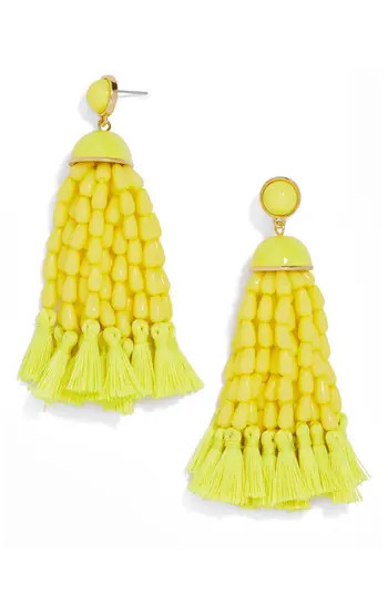 Women's Baublebar Margarita Beaded Tassel Earrings | Nordstrom
