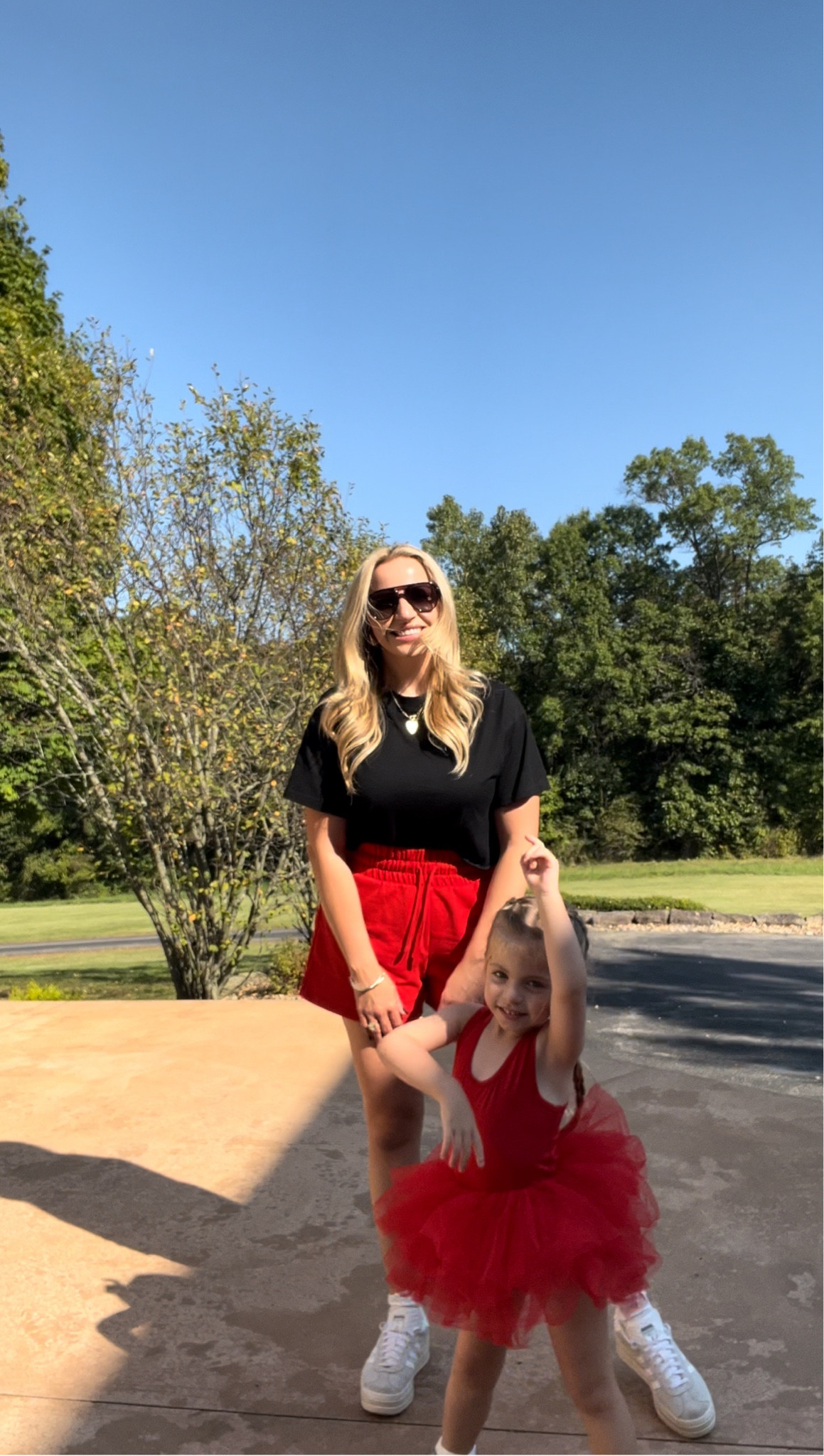 SAHM OOTD first day of dance year 3 toddler red tutu leotard sparkle sneakers ballet jazz hip hop comfy casual outfit styled gazelle bold

#LTKFindsUnder50 #LTKStyleTip #LTKFindsUnder100