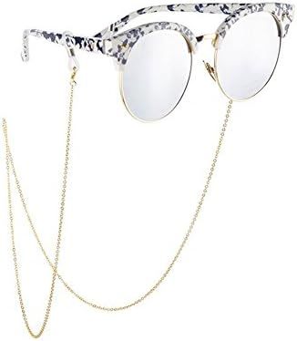 Gold Non-Slip Metal Eyeglass Lanyard Glasses Chain Sunglasses Neck Strap Eyewear Retainer Rope Ho... | Amazon (CA)
