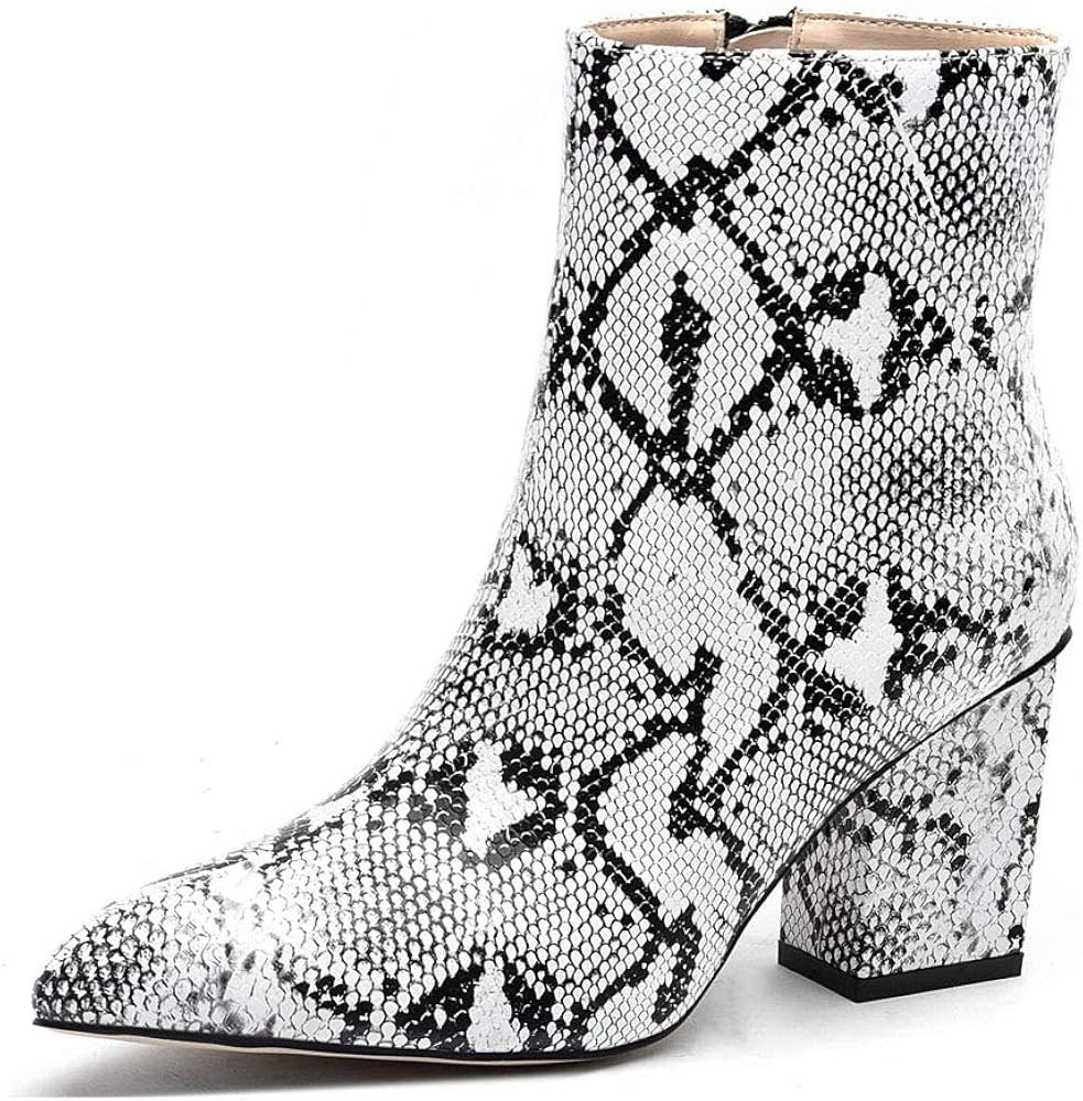 Snakeskin Zipper Bootie | Amazon (US)