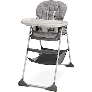 Amazon.com : Graco Slim Snacker High Chair, Ultra Compact High Chair, Whisk : Baby | Amazon (US)