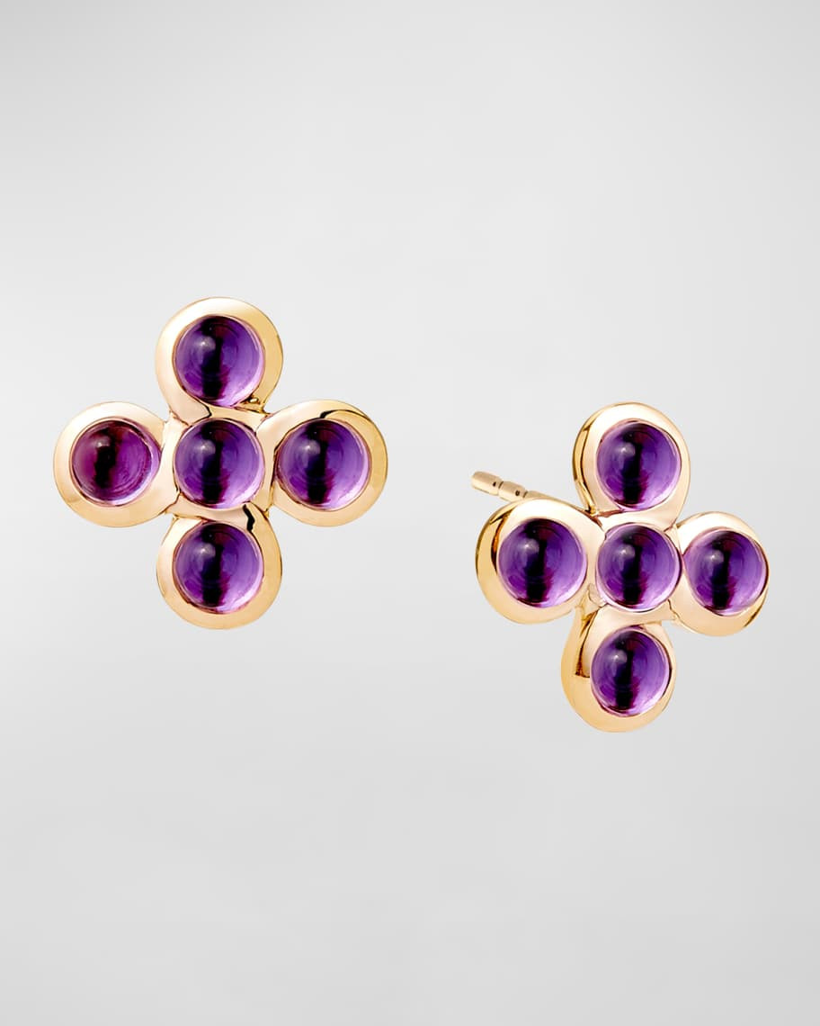 Yellow Gold Jardin Amethyst Earrings | Neiman Marcus