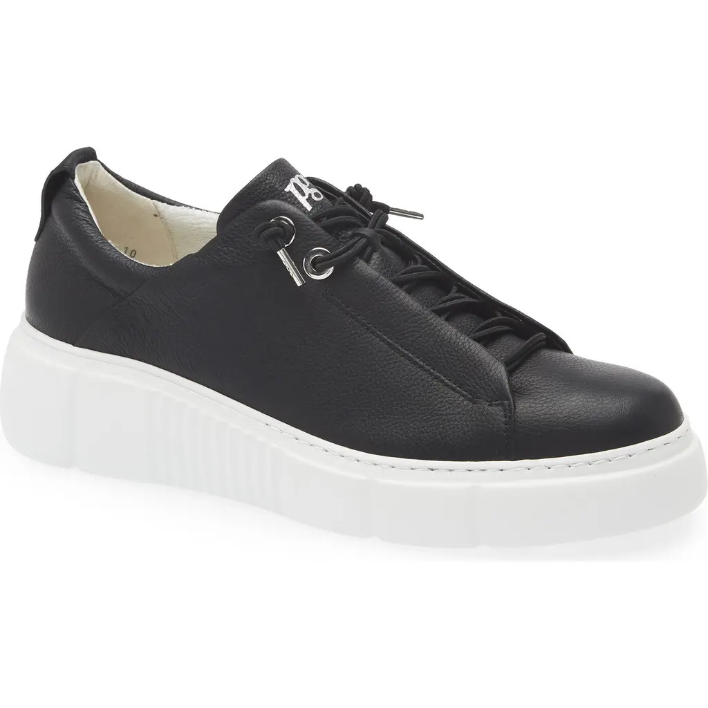 Paul Green Abbey Sneaker in Black Leather at Nordstrom Rack, Size 8.5Us/ 6Uk | Nordstrom Rack