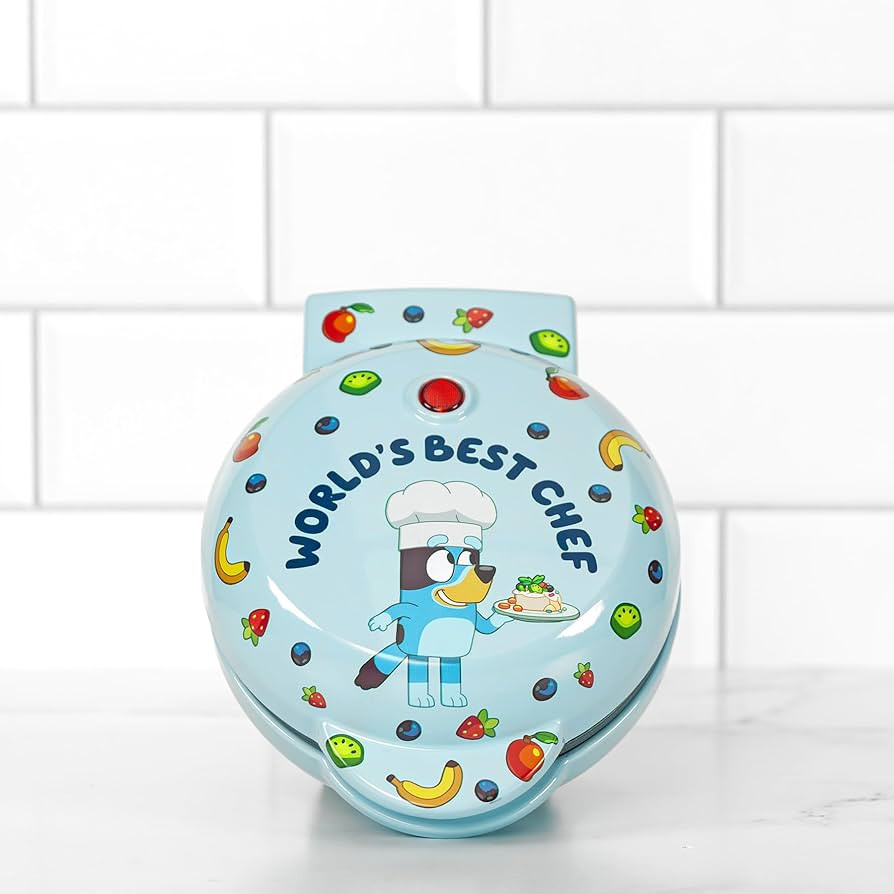 Uncanny Brands Bluey Mini Waffle Maker – Fun Character Waffles – Easy to Use and Clean | Amazon (US)
