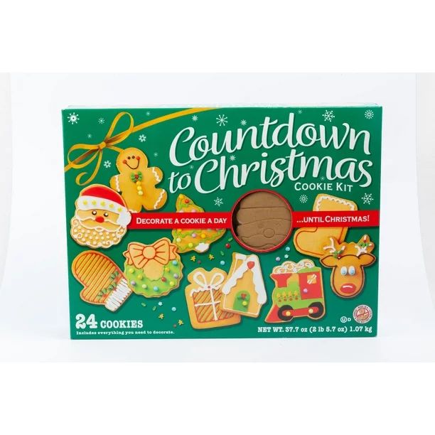 Freshness Guaranteed Countdown to Christmas Cookie Kit 37.7 oz, 24ct - Walmart.com | Walmart (US)