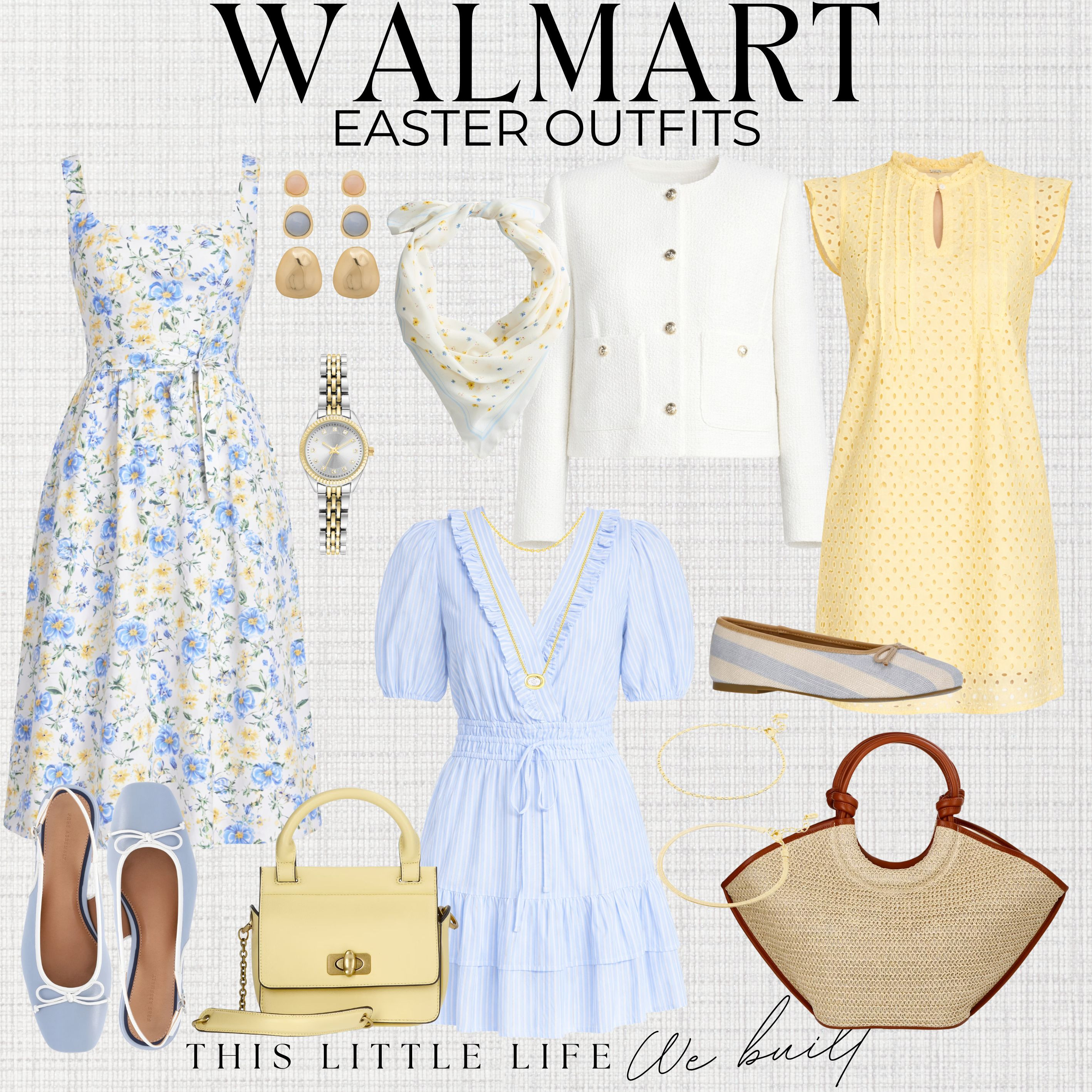 Easter Outfit Essentials from Walmart!
Walmart Fashion / Walmart Spring / Lightweight Knit Sweaters / Flowy Midi Dresses / Linen Button-Up Shirts / Neutral Blazers / Wide-Leg Pants / Cropped Cardigans / Floral Dresses / Ribbed Tank Tops / Denim Jackets / Soft Pastel Tops / White Jeans / Relaxed Jumpsuits / Ballet Flats / Loafers & Mules / Neutral Sneakers / Strappy Sandals / Woven Handbags / Straw Totes / Crossbody Bags / Layered Gold Jewelry / Delicate Necklaces / Statement Earrings / Silk Hair Scarves / Oversized Sunglasses / Lightweight Spring Jackets / Easter Dresses / Easter Outfits / Brunch Outfits / 
 

 #LTKootd #LTKSeasonal