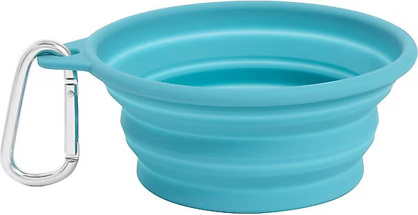 Frisco Silicone Collapsible Travel Bowl with Carabiner, 1.5 Cups | Chewy.com