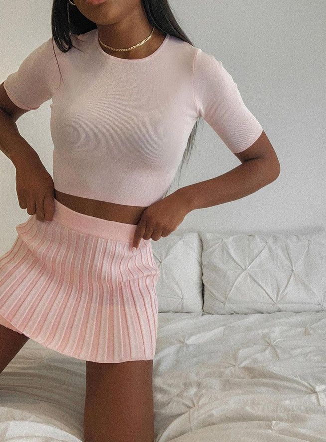 Charlene Mini Skirt Pink | Princess Polly US