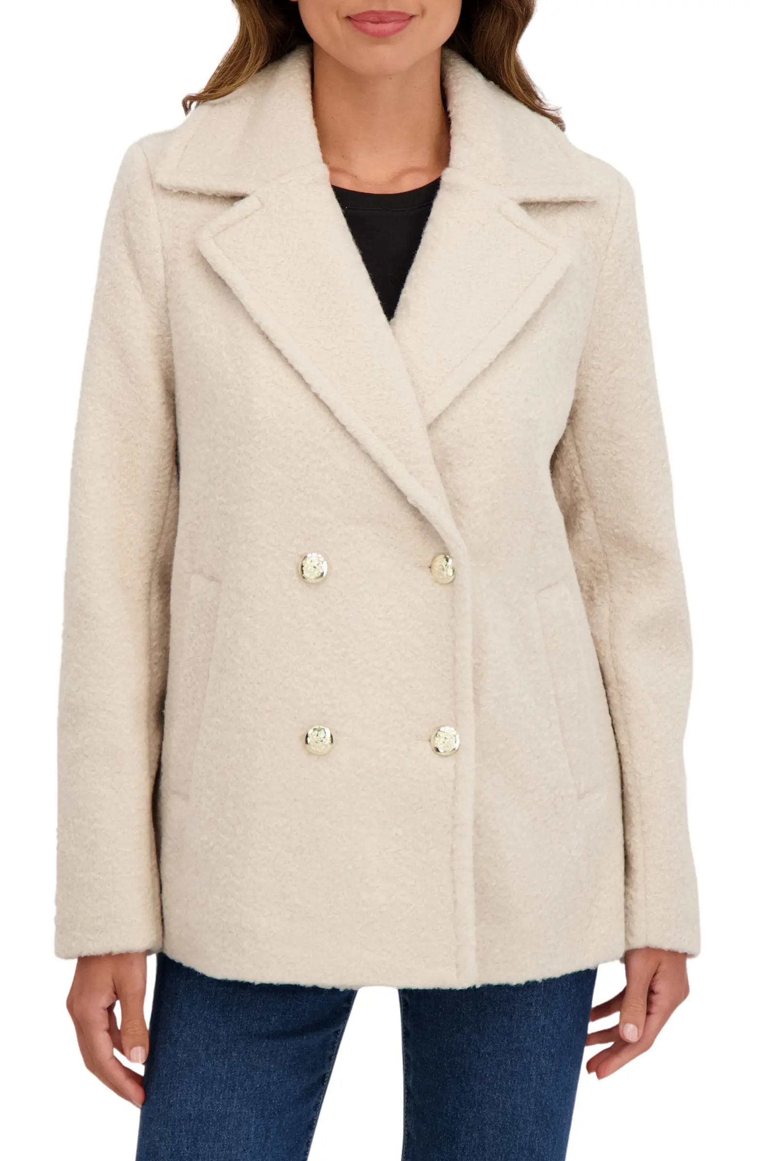 Bouclé Peacoat | Nordstrom Rack