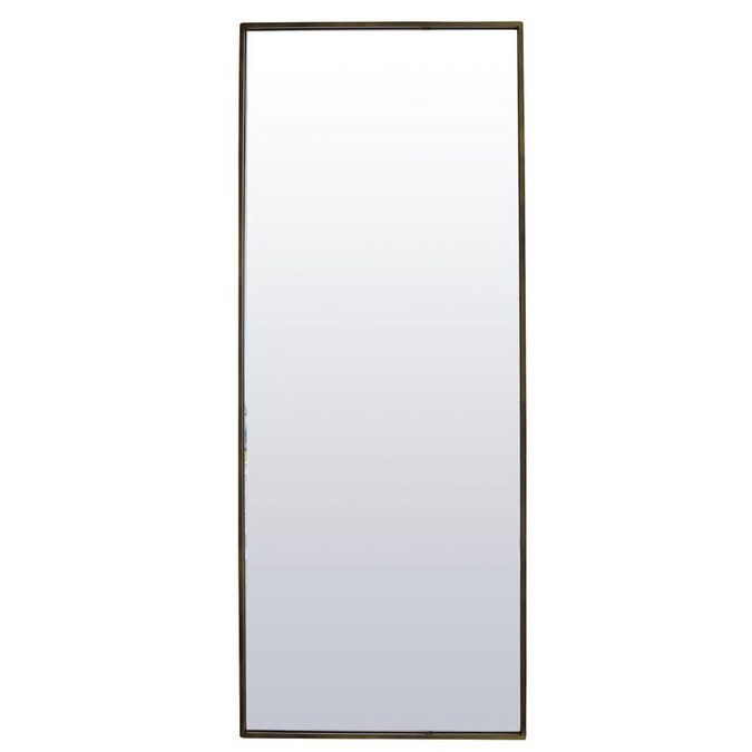 Varaluz Varaluz Casa 2.17-in L x 28-in W Deep Brass Framed Floor Mirror Lowes.com | Lowe's