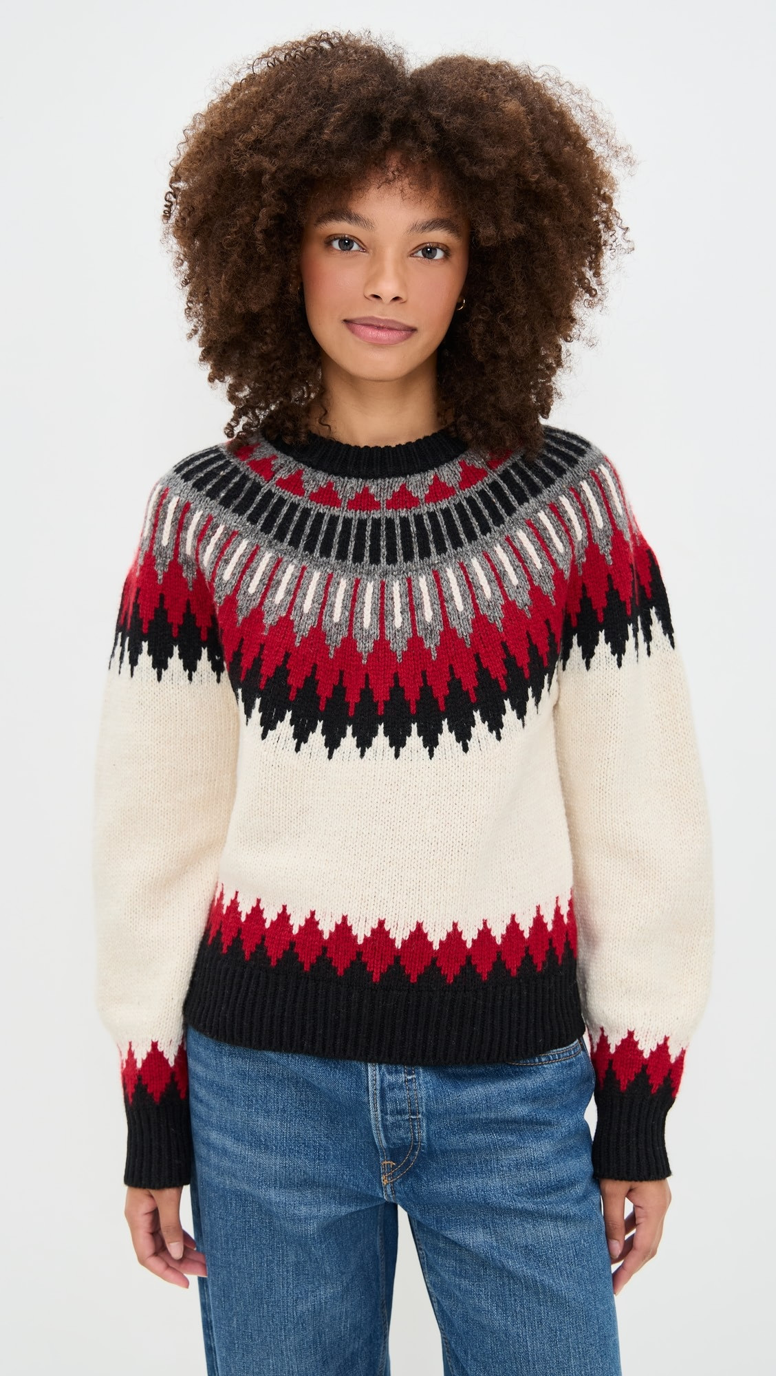 Wool Blend Long Sleeve Crew Neck Sweater | Shopbop