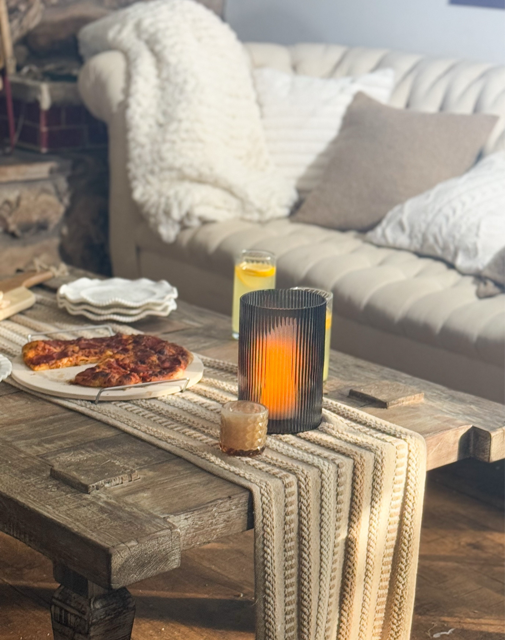 Cozy winter essentials! Love these neutral throw pillows, this delicious pizza (made on my pizza stone) and more! @wayfair #wayfairpartner #wayfair 

#LTKFindsUnder50 #LTKHome #LTKSeasonal