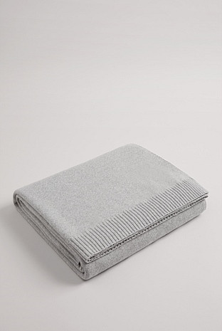 Organically Grown Cotton Heritage Knit Throw | Country Road (AU)