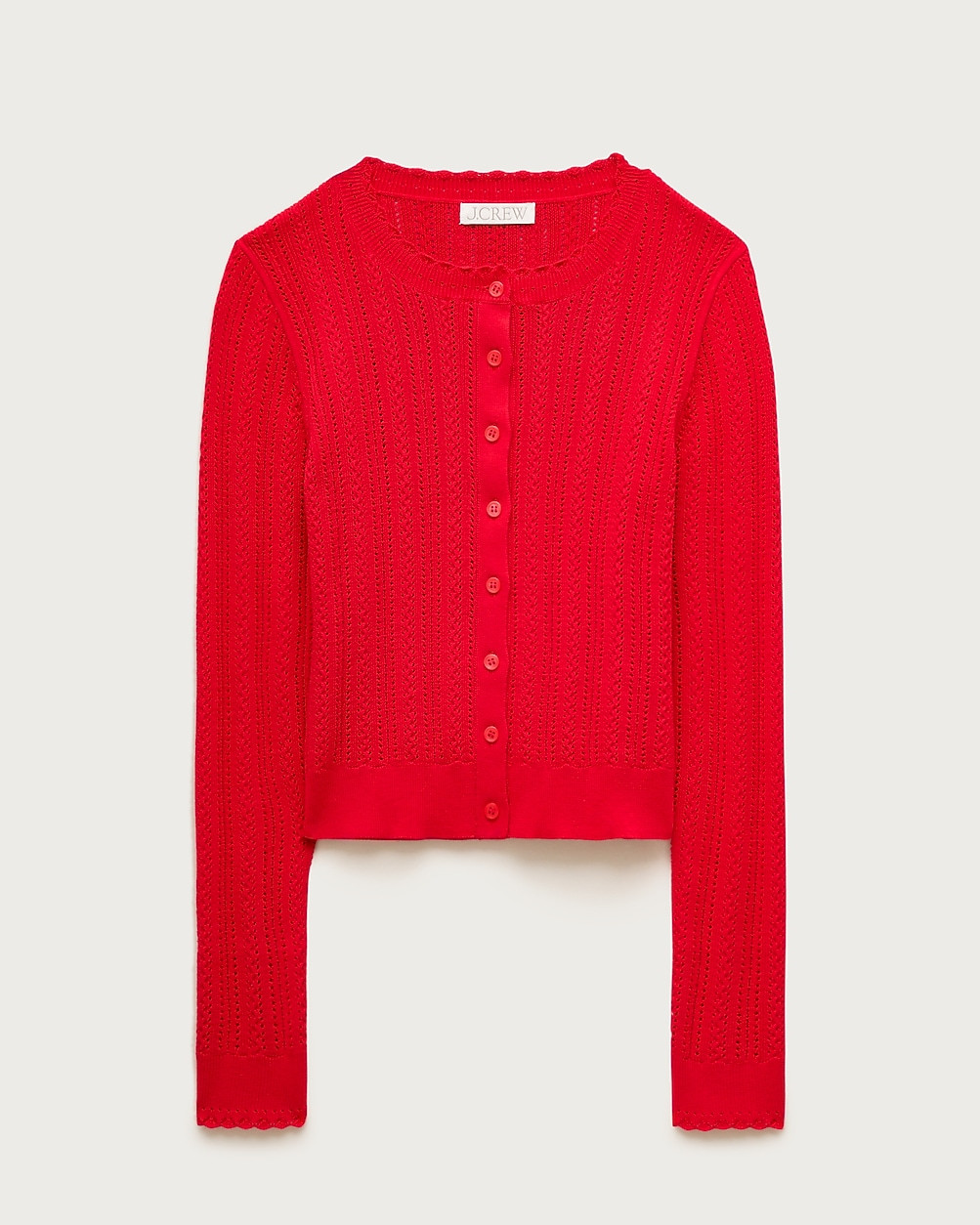 Jackie pointelle cardigan in premium ultra-fine cotton | J. Crew US