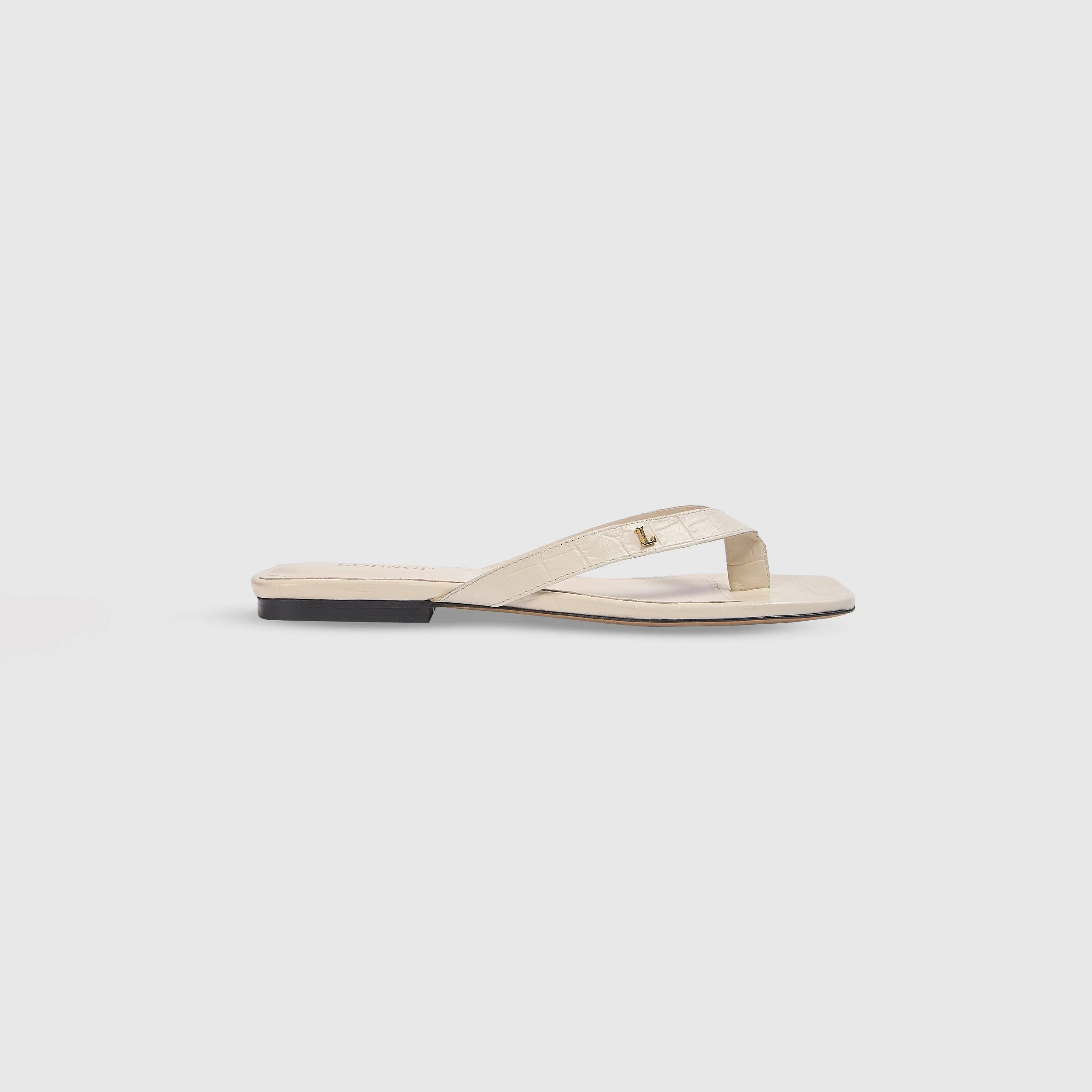 Brielle Flip Flops - Cream | Lounge (US)