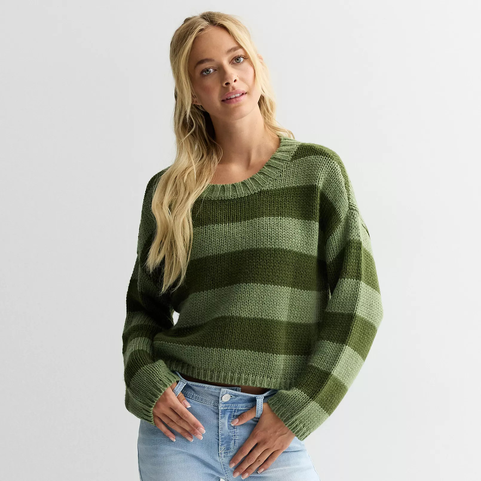 Juniors' SO Chunky Crew Sweater | Kohl's