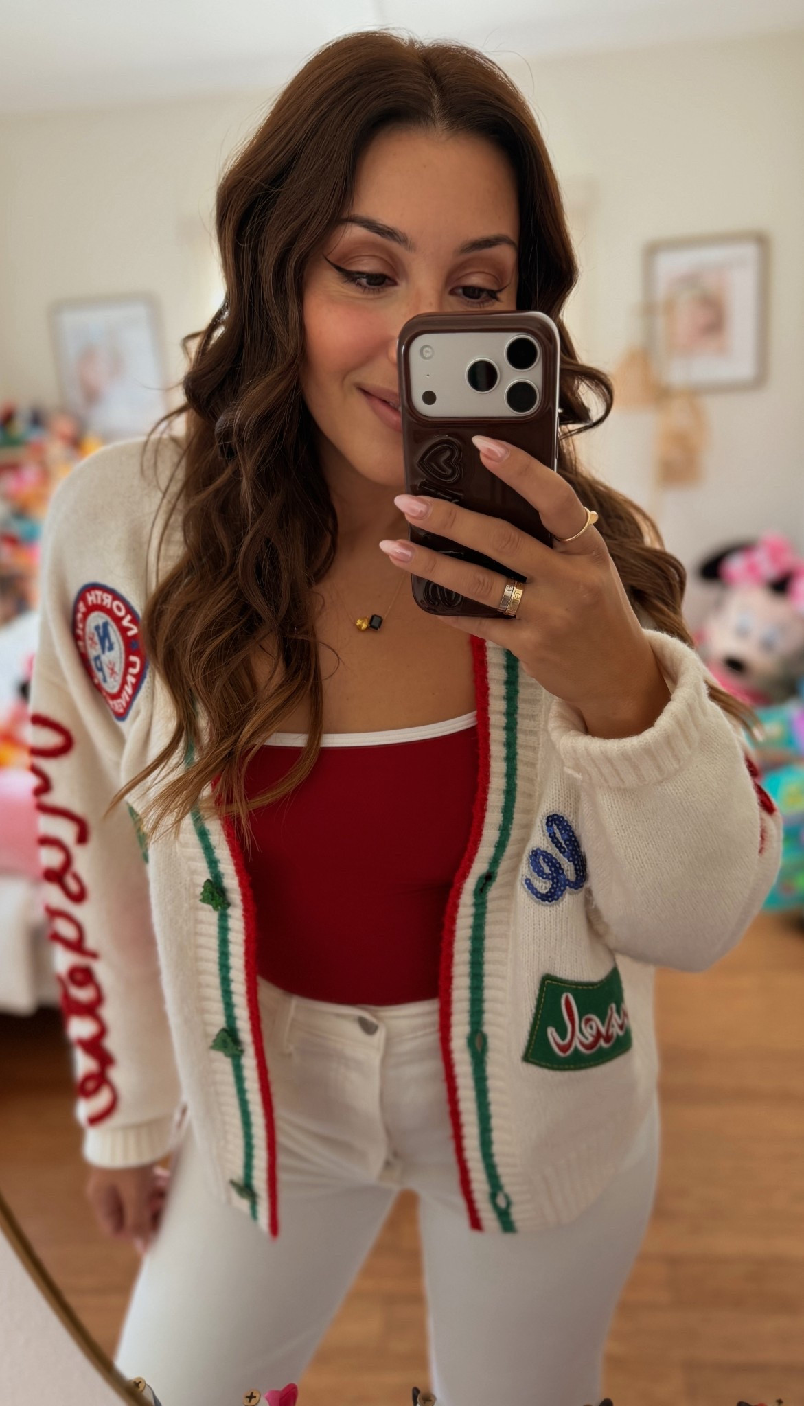 Super fun and super festive holiday letterman sweater! 

#LTKootd #LTKHoliday #LTKGiftGuide