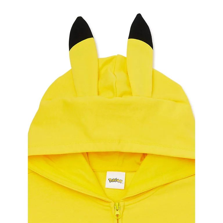 Pokémon Boys Long Sleeve Pikachu Cosplay Full-Zip Hoodie, Sizes 4-18 | Walmart (US)
