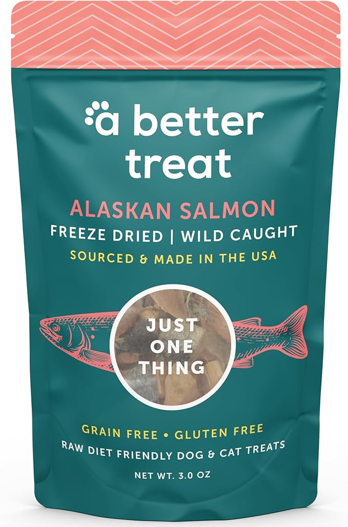 A Better Treat – Freeze Dried Salmon Dog Treats, Wild Caught, Single Ingredient | Natural High ... | Amazon (US)