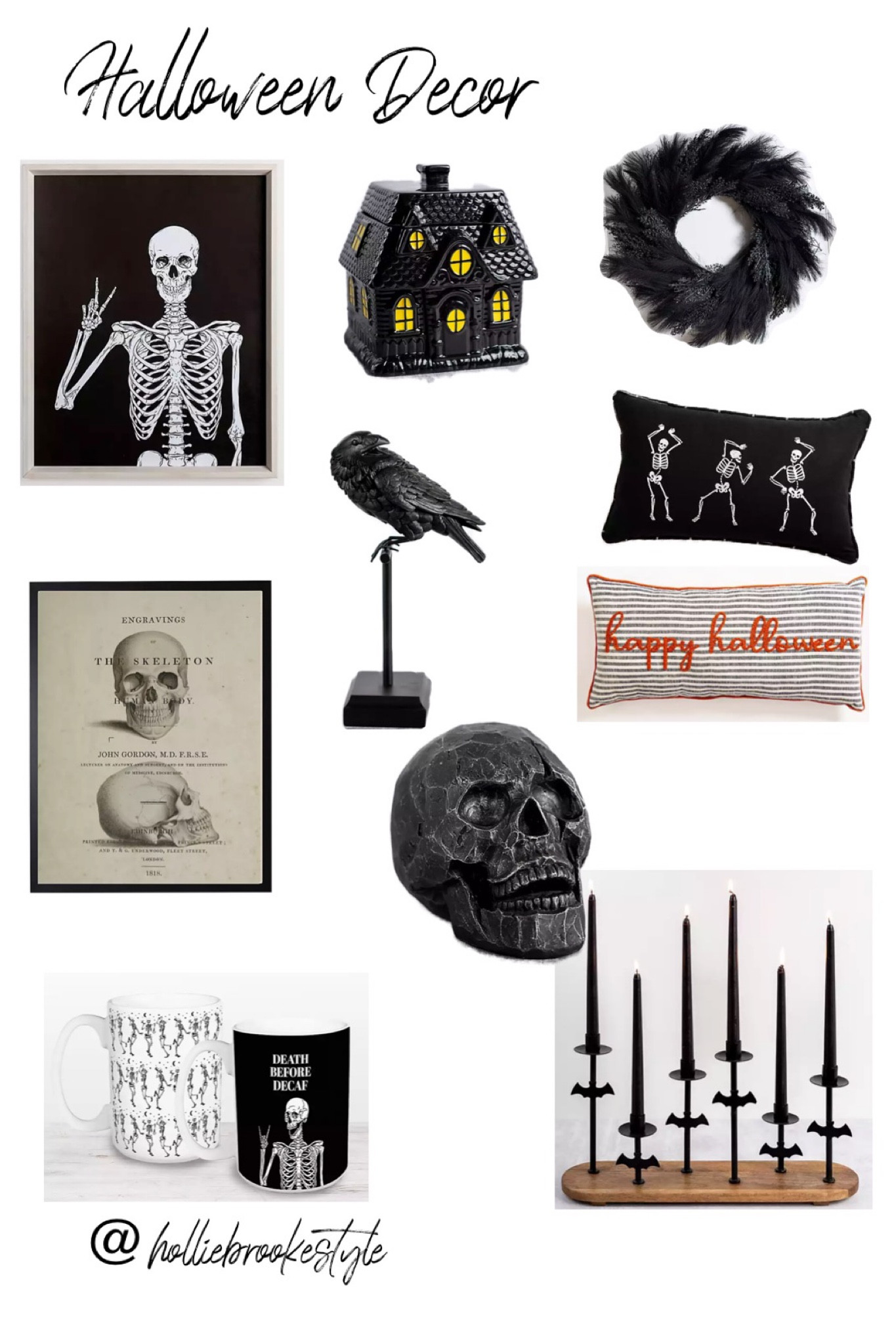 Halloween home decor finds!

Black and white Halloween
Skull decor
Candlesticks
Halloween decor
Halloween home
Halloween cookie jar
Wreath
Fall home 

#LTKSeasonal #LTKHoliday #LTKHalloween