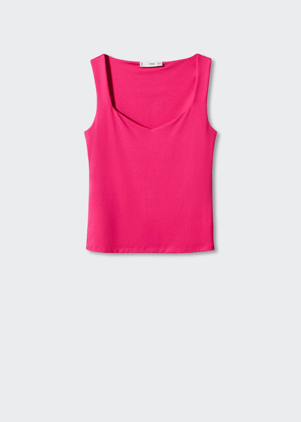 Top maglia collo asimmetrico -  Donna | Mango Italia | Mango IT