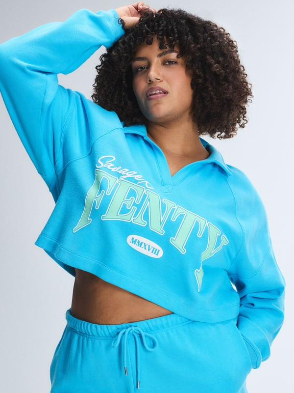 Weekender Terry Long-Sleeve Polo | Savage x Fenty - North America