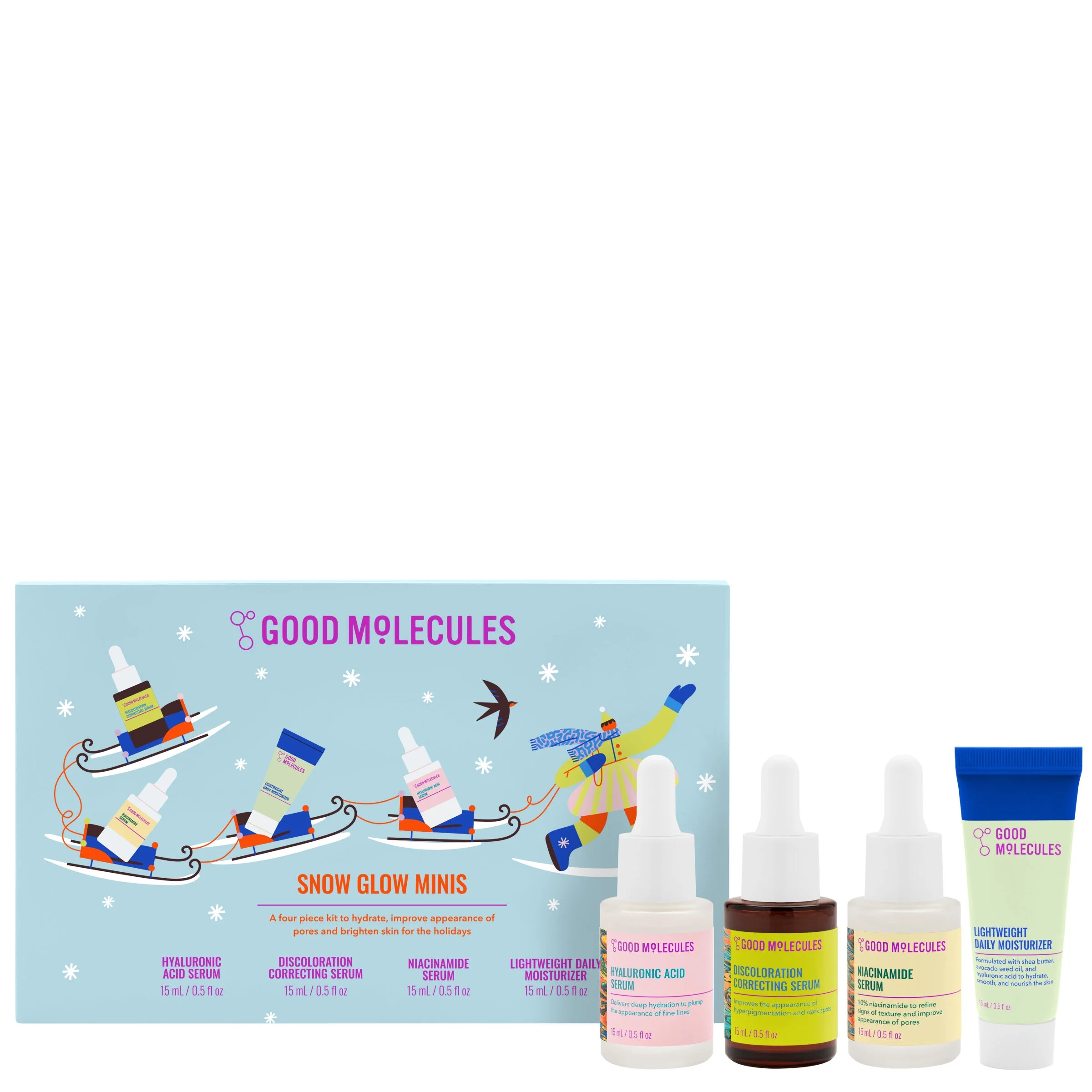Good Molecules Snow Glow Minis, 4pc Holiday Gift Set | Walmart (US)