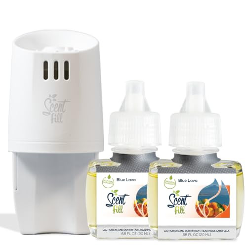 Scent Fill Blue Lava Plug in Air Freshener, Scented Oil Refills, 2 Refills + Diffuser | Amazon (US)