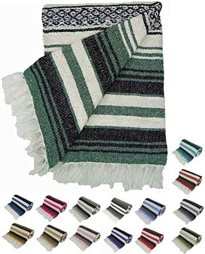 Traditional Yoga Blanket. (Forest Green) | Amazon (US)