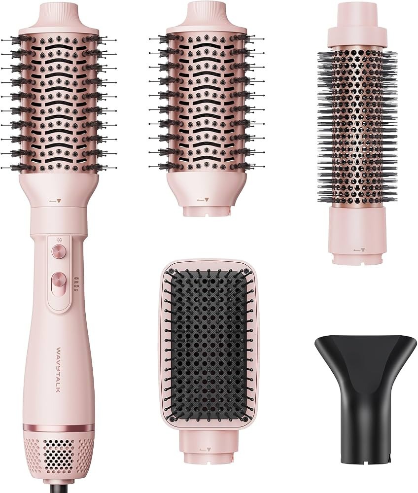 Wavytalk Hair Dryer Brush Set, Air Sculpt 4-in-1 Hot Air Brush Set, Multi Hair Styler for Salon B... | Amazon (US)