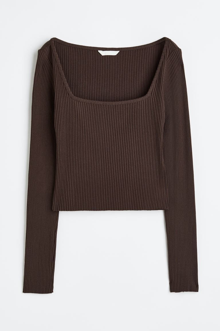 Ribbed top | H&M (UK, MY, IN, SG, PH, TW, HK)