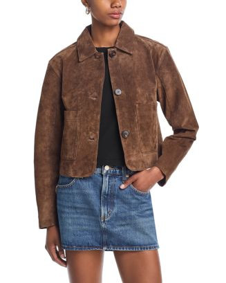 Suede Cropped Jacket | Bloomingdale's (US)