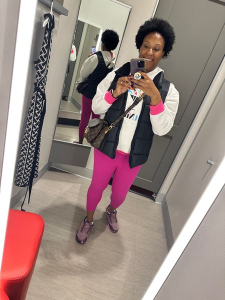 Athleisure | Hoka | pink leggings | errands outfit | casual outfit | everyday outfit | comfortable outfit 

#LTKfitness #LTKshoecrush #LTKfindsunder50